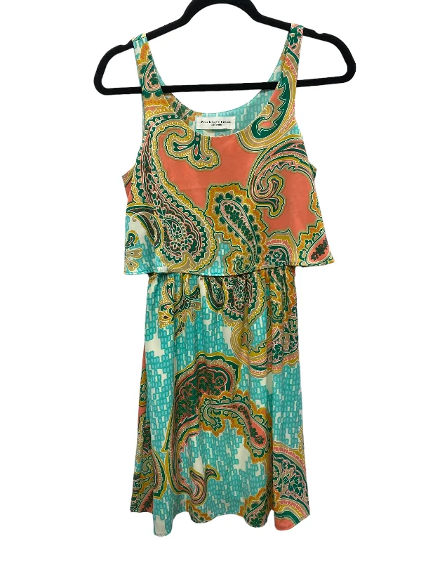 Multi-colored Dress Casual Maxi Peach Love Cream California, Size S